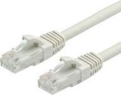 Picture of Value VALUE - Patch- Cable - RJ- 45 (M) to RJ- 45 (M) - 10 m - UTP - CAT 6a - shaped - gray, RAL 7044 (21.99.0877)