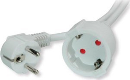 Picture of Value Extension Cable with 3P. German connectors, AC 230V, white, 3 m
