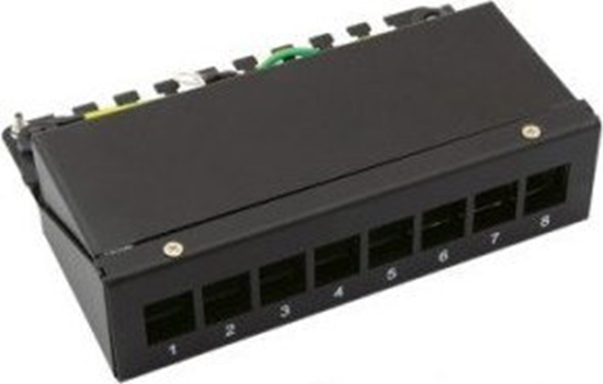 Picture of Value Keystone Module frame, 8 Ports, black