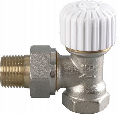 Picture of Varioterm Zawór grzejnikowy ktowy 1/2" Vario Term 000M752A001 SFK15-01 nikiel