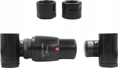 Picture of Varioterm Zestaw grzejnikowy Integra lewy, czarny mat