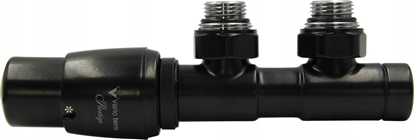 Picture of Varioterm Zestaw instalacyjny TWINS ktowy/lewy/czarny mat (gowica po prawej stronie)