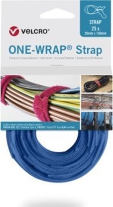 Изображение Velcro Tama do wizania VELCRO One Wrap 20 mm x 230 mm, 25 sztuk, niebieska