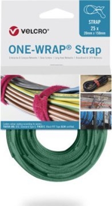 Изображение Velcro Tama do wizania VELCRO One Wrap 20 mm x 330 mm, 25 sztuk, zielona