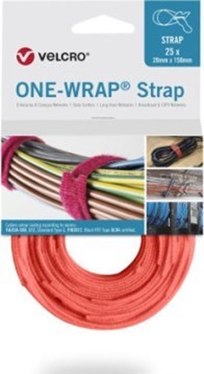 Изображение Velcro Tama VELCRO One Wrap 20 mm x 200 mm, 25 sztuk, pomaraczowa