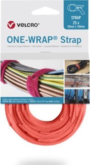 Изображение Velcro Tama VELCRO One Wrap 20 mm x 200 mm, 25 sztuk, pomaraczowa