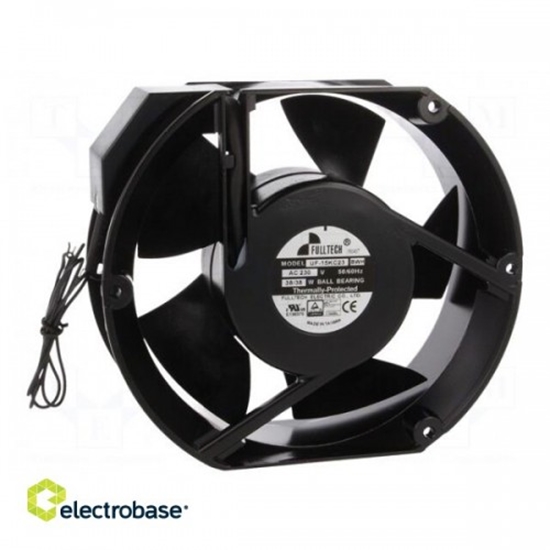 Picture of Ventilators: AC | aksiāls | 230VAC | 172x150x55mm | 408m3/h | 55dBA | gultnis