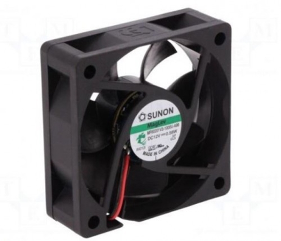 Picture of Ventilators: DC | aksiāls | 12VDC | 60x60x20mm | 27,88m3/h | 21dBA | Vapo | 3100 apgr./min