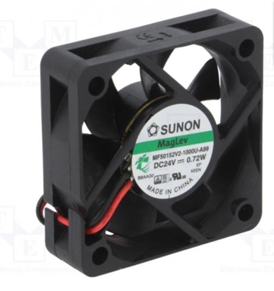 Picture of Ventilators: DC | aksiāls | 24VDC | 50x50x15mm | 21,97m3/h | 29dBA | Vapo | 5000 apgr./min
