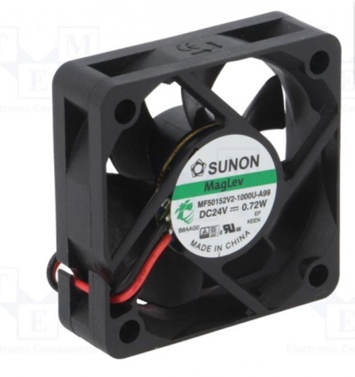 Picture of Ventilators: DC | aksiāls | 24VDC | 50x50x15mm | 21,97m3/h | 29dBA | Vapo | 5000 apgr./min