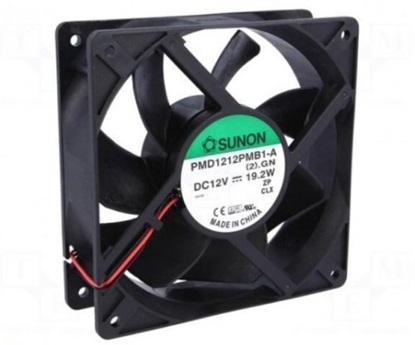 Picture of Ventilators:DC | aksiāls | 12VDC | 120x120x38mm | 322,8m3/h | 54dBA | gultnis