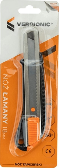 Изображение VERGIONIC Nó noyk z ostrzem amanym 18 mm VERGIONIC