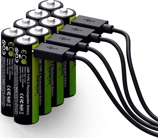 Picture of Verico LoopEnergy AA2550 8-Pack Rechargeable USB-C