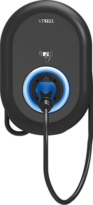 Picture of Vestel Vestel eCharger Home Smart 11 kW EVC04-AC11SWA-T2P, Wallbox (black, 11 kW, 5 m cable, RFID)