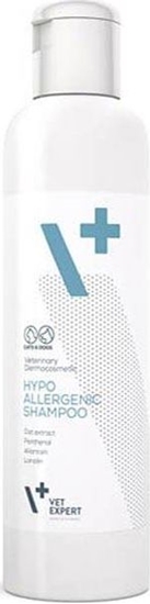 Изображение VetExpert Hypoallergenic Shampoo - hipoalergiczny szampon dla psów i kotów o skórze wraliwej, delikatnej, skonnej do podranie, uczule i przesuszania si, 250 ml