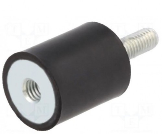 Picture of Vibrāciju slāpētājs | M8 | Ø: 30mm | gumija | L: 15 mm | Vītnes garums: 20 mm