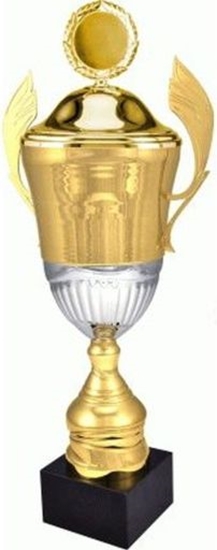 Picture of Victoria Sport Puchar metalowy zoty z przykrywk 4128/BP
