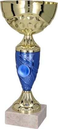 Attēls no Victoria Sport Puchar metalowy zoto-niebieski T-M 9058D