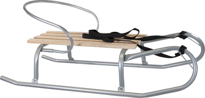Изображение Victoria Sport Sanki metalowe z oparciem czerwone