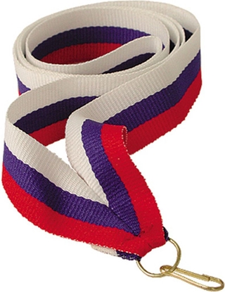 Picture of Victoria Sport Wstka 22 mm - biao-niebieska-czerwona