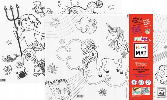 Picture of vidaXL Mata transparentna 2szt Unicorn i syreny STRIGO