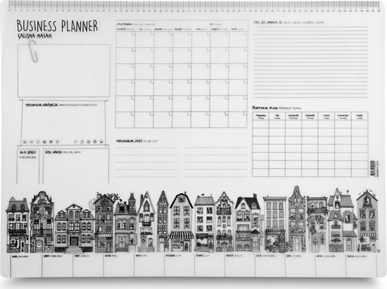 Picture of vidaXL Mata transparentna Business Planer Funny Mat