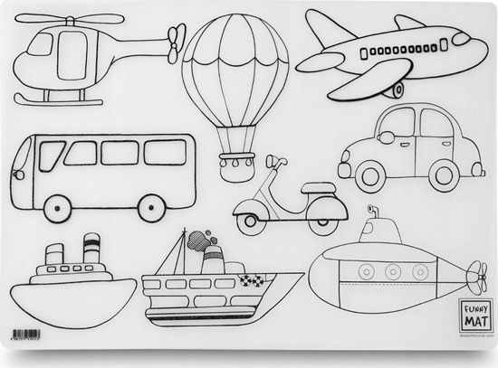 Picture of vidaXL Mata transparentna Pojazdy Funny Mat STRIGO