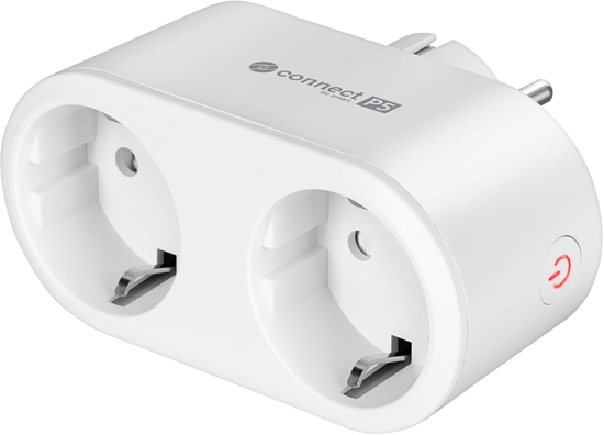 Изображение Viedā Tuya WiFi dubultā kontaktligzda P4 | Katra ligzda neatkarīga | 3680W | 16 A | 802.11 b/g/n