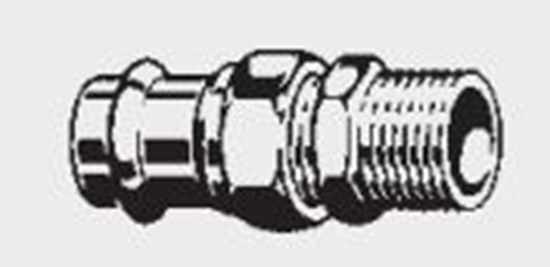 Picture of Viega Dwuzczka gwint zewntrzny 22mm x 3/4" brz (379414)
