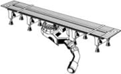 Attēls no Viega Odpyw liniowy bez rusztu Advantix Vario 120cm (721671)