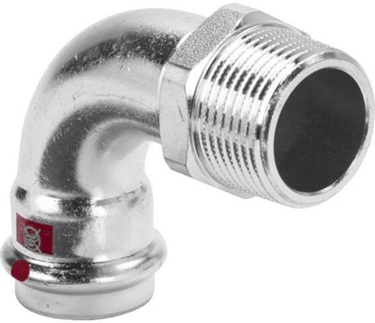 Изображение VIEGA Prestabo bøjning 3/4"x22 mm 90 grader af ulegeret stål Muffe / nippel, SC-contur