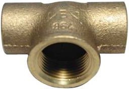 Изображение Viega Trójnik gwint wewntrzny 18mm x 1/2" x 18mm brz (103767)