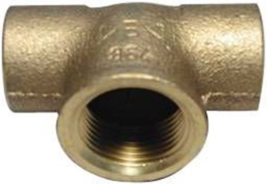 Изображение Viega Trójnik gwint wewntrzny 18mm x 1/2" x 18mm brz (103767)
