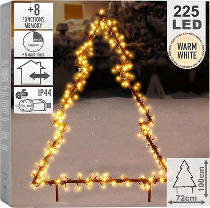 Picture of Vilde Choinka wiecca zewntrzna metalowa 225 LED 100 cm