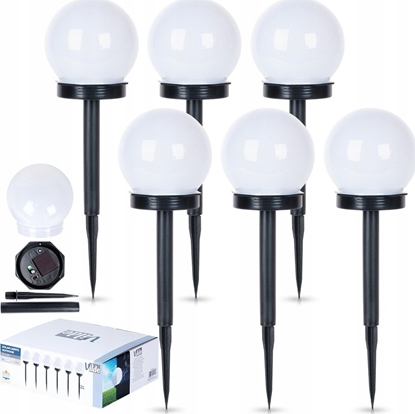Attēls no Vilde Lampki Ogrodowe Solarne LED Wbijane 33,5 cm 6 szt.