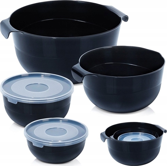 Picture of Vilde Miski do Miksowania Mieszania Ubijania z Pokrywkami Kuchenne VILDE 6 el.