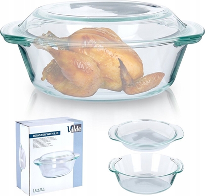 Attēls no Vilde Naczynie aroodporne z pokrywk szklane 2 l+750 ml