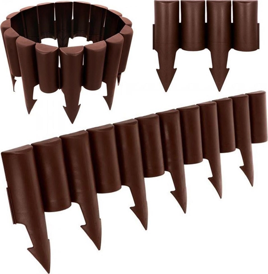 Picture of Vilde Palisada Ogrodowa, obrzee, potek ogrodowy do grzdek, trawnika, 2,5m, brzowy