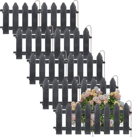 Picture of Vilde Palisada potek ogrodowy grafitowy obrzee border zestaw 10 szt. 200 cm 20x15 cm