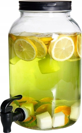 Picture of Vilde Sój do napojów z kranikiem szklany 3,2 l