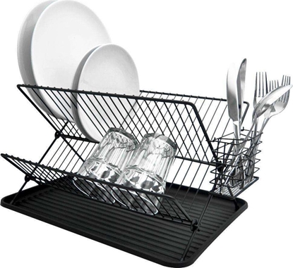 Attēls no Vilde Suszarka na naczynia CZARNA ociekacz do naczy 45x32x25,5 cm