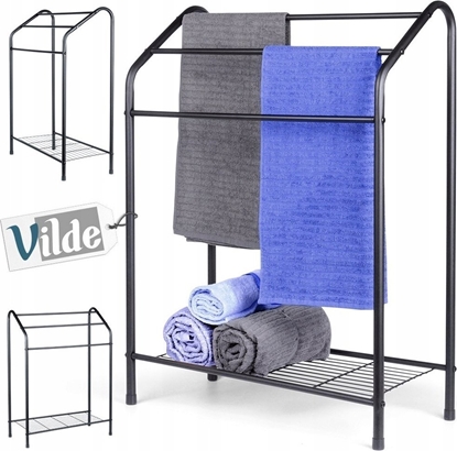 Attēls no Vilde Wieszak na rczniki stojcy metalowy czarny