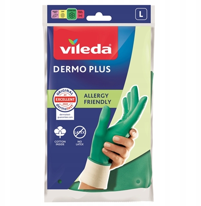 Picture of Vileda Rkawice Nitrylowe Dermo Plus Rozmiar L 177722...