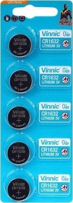 Picture of Vinnic VINNIC BATERIA LITOWA GUZIKOWA CR1632 BLISTER 5 SZTUK CR1632