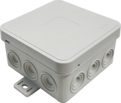 Picture of ViPlast 035-03 Puszka natynkowa 12-wlotowa wym/zew 75x75x41 mm IP54 szara ViPlast 2377