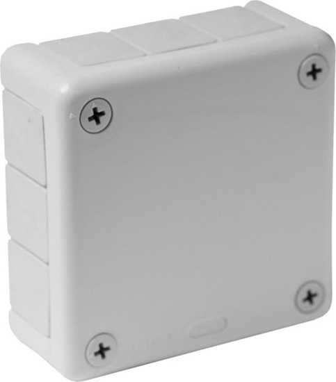Изображение ViPlast 041-03 puszka n/t popielata bez zacisków z dawnicami bezgwintowymi 12-wlotowa wym/zew 98x98x42 mm IP55 ViPlast 7779