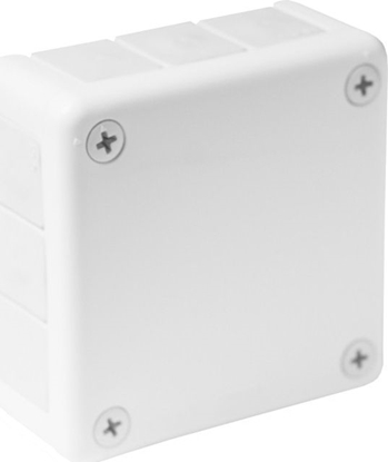 Attēls no ViPlast Puszka n/t biaa bez zacisków z dawnicami bezgwintowymi 12-wlotowa wym/zew 98x98x42 mm IP55 ViPlast 3689
