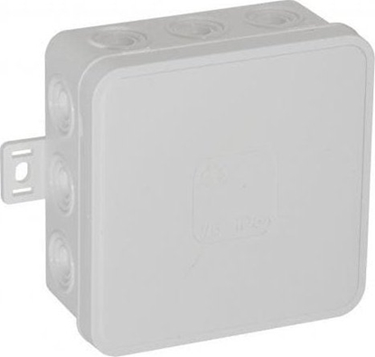 Изображение ViPlast Puszka natynkowa pusta 12 wlotów VIPLAST V6 klik BIAA IP54 85x85x41mm 036-01