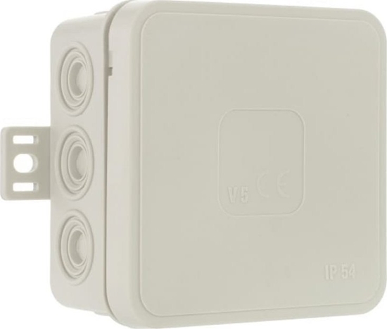 Изображение ViPlast Puszka natynkowa pusta 12 wlotów VIPLAST V6 klik SZARA IP54 85x85x41mm 036-03