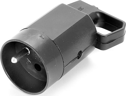 Attēls no ViPlast ViPlast Gniazdo przenone z uchwytem i uziemieniem 16A 250V czarne 315-05